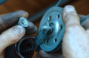 Unscrew the nut.