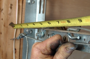 Measure the shortening distance.